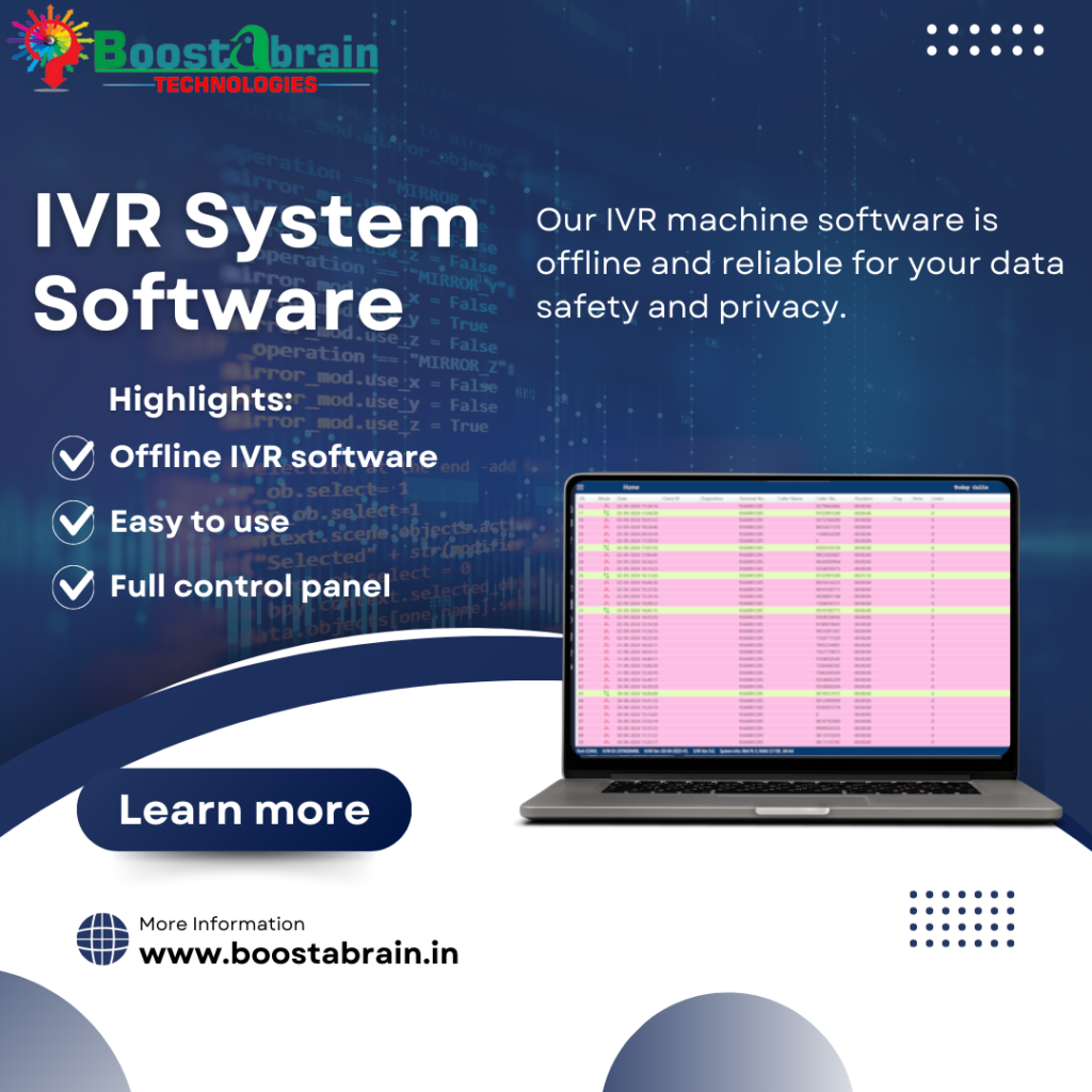 IVR Machine Software